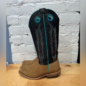 Horse Power Boots Boys Horse Power Kids Sawdust Roughout Cutter Toe‎ Size 1 Tan